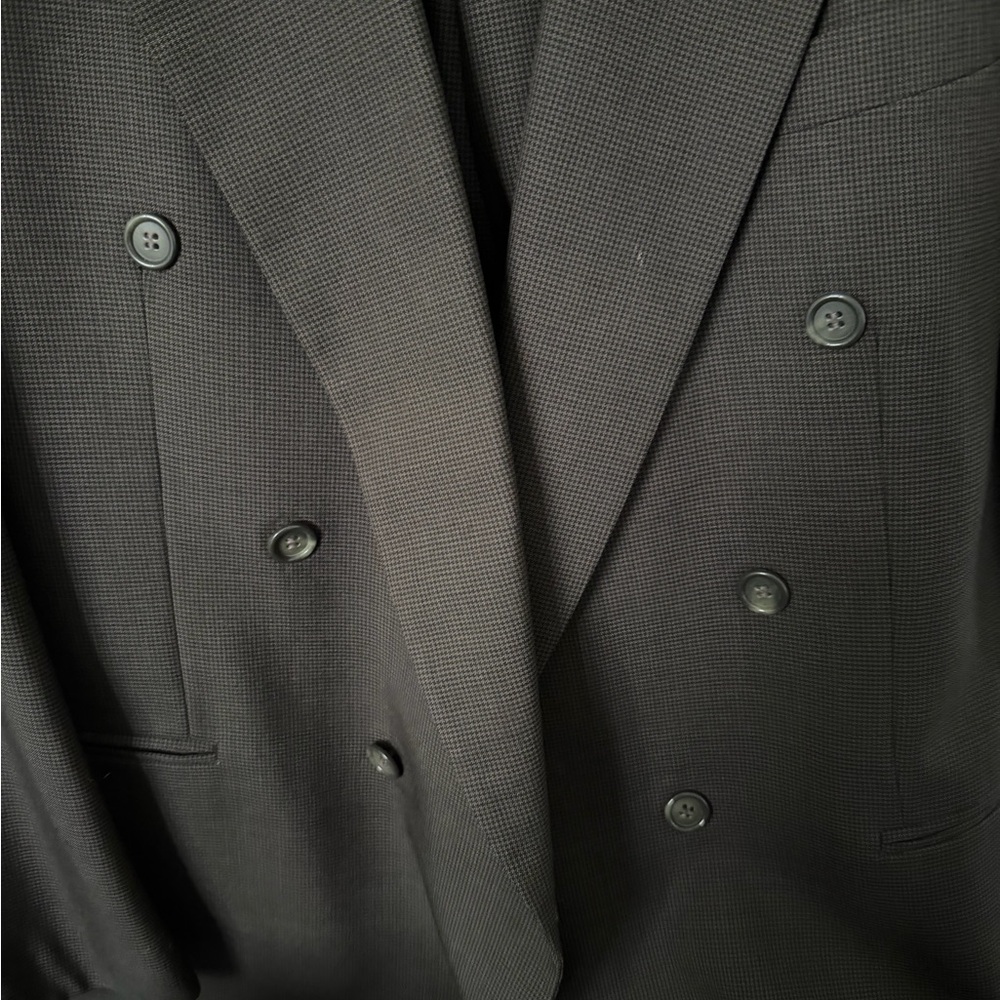 Classic  Double-Breasted Men's Brown by designer. New